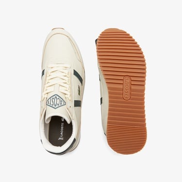  Lacoste Partner Retro Kadın Krem Sneaker