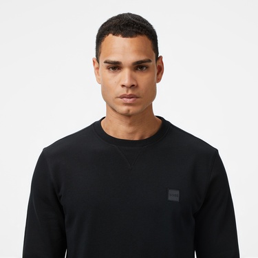  Boss Westart Erkek Siyah Sweatshirt