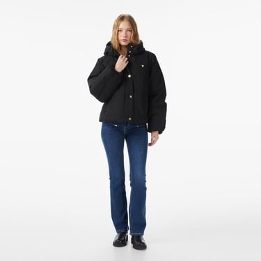  Guess Jacke Kadın Siyah Mont