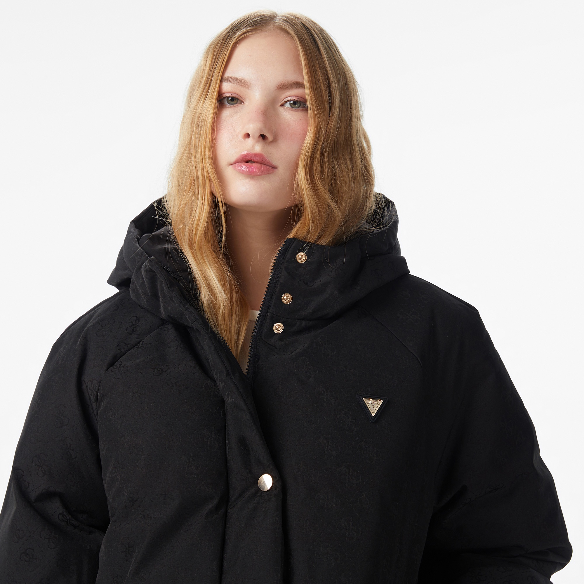 Guess Jacke Kadın Siyah Mont