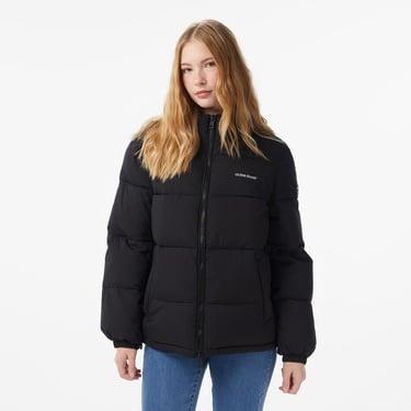  Guess Lenght Puffer Kadın Siyah Mont