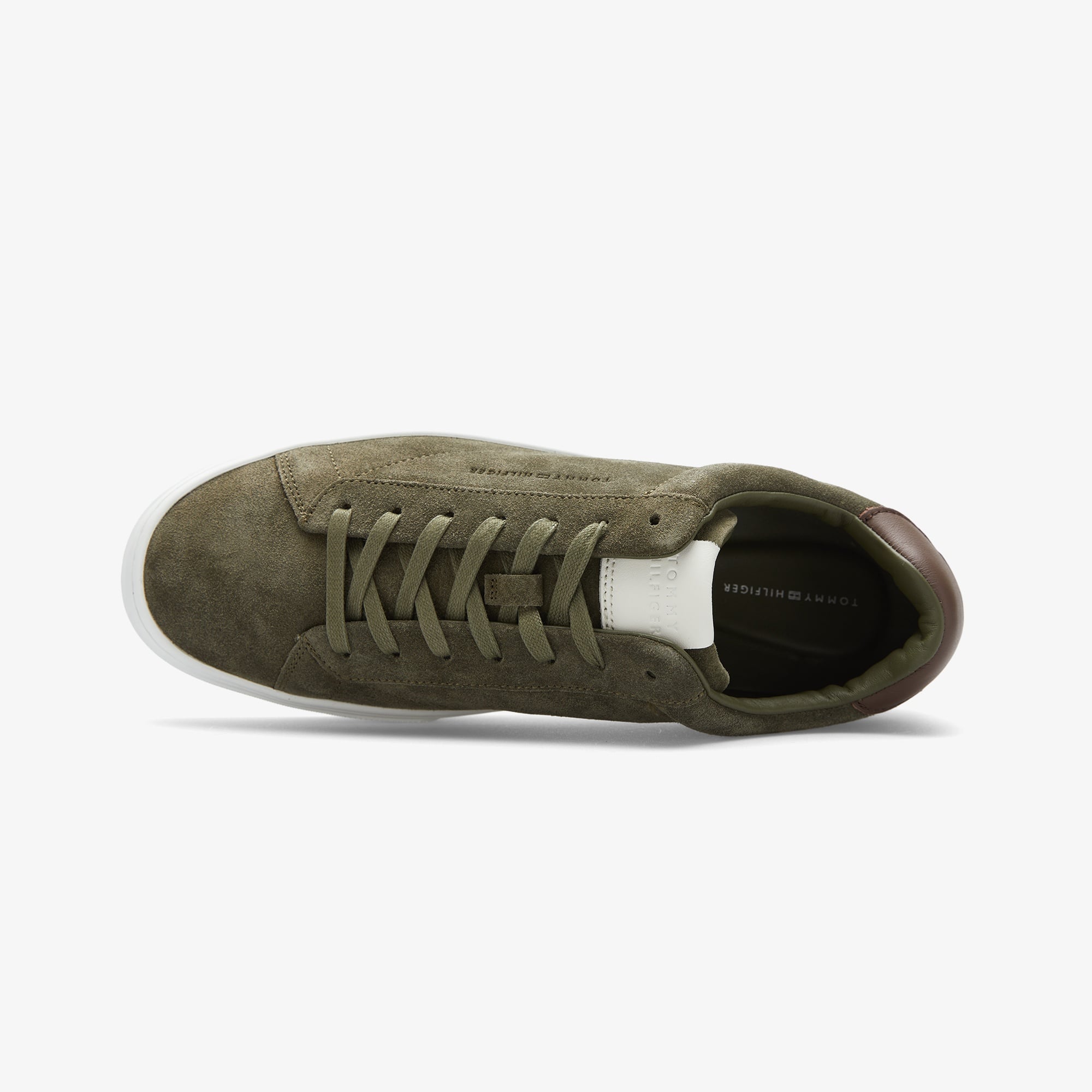 Tommy Hilfiger Premium Cupsole Suede Erkek Haki Sneaker