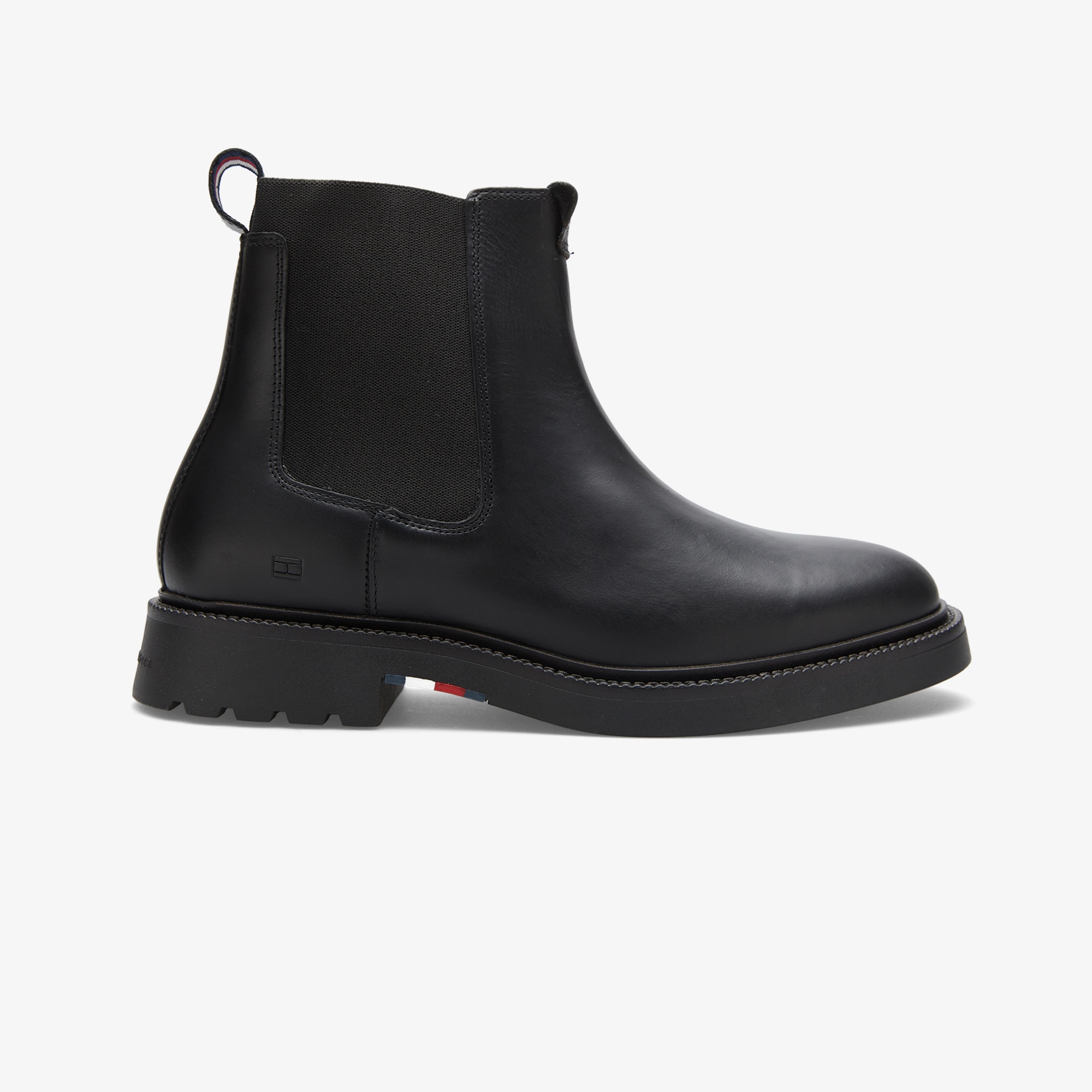 Tommy Hilfiger Comfort Chelsea Erkek Kısa Siyah Bot
