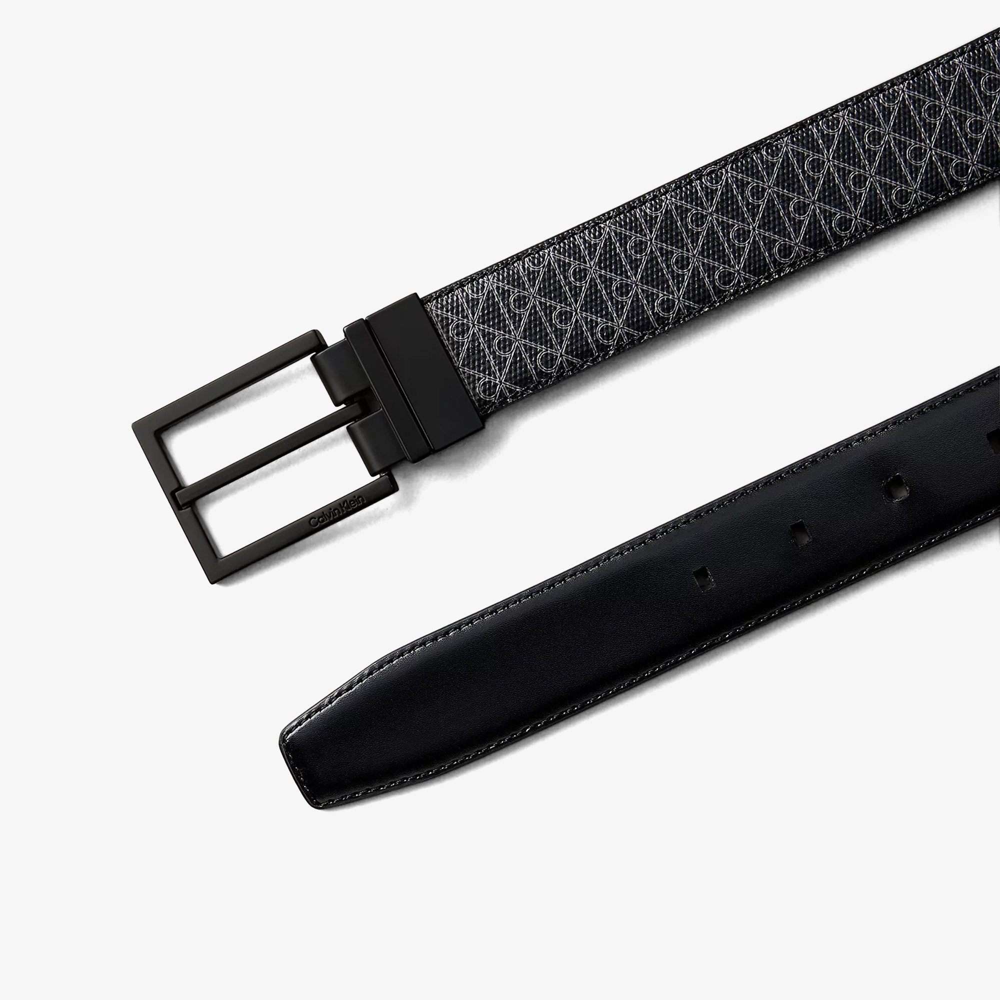 Calvin Klein Square Buckle Erkek Siyah Kemer