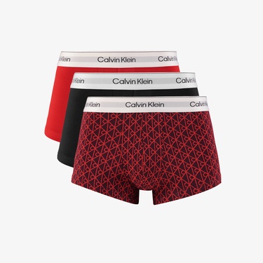  Calvin Klein Low Rise 3' Lü Erkek Kırmızı Boxer