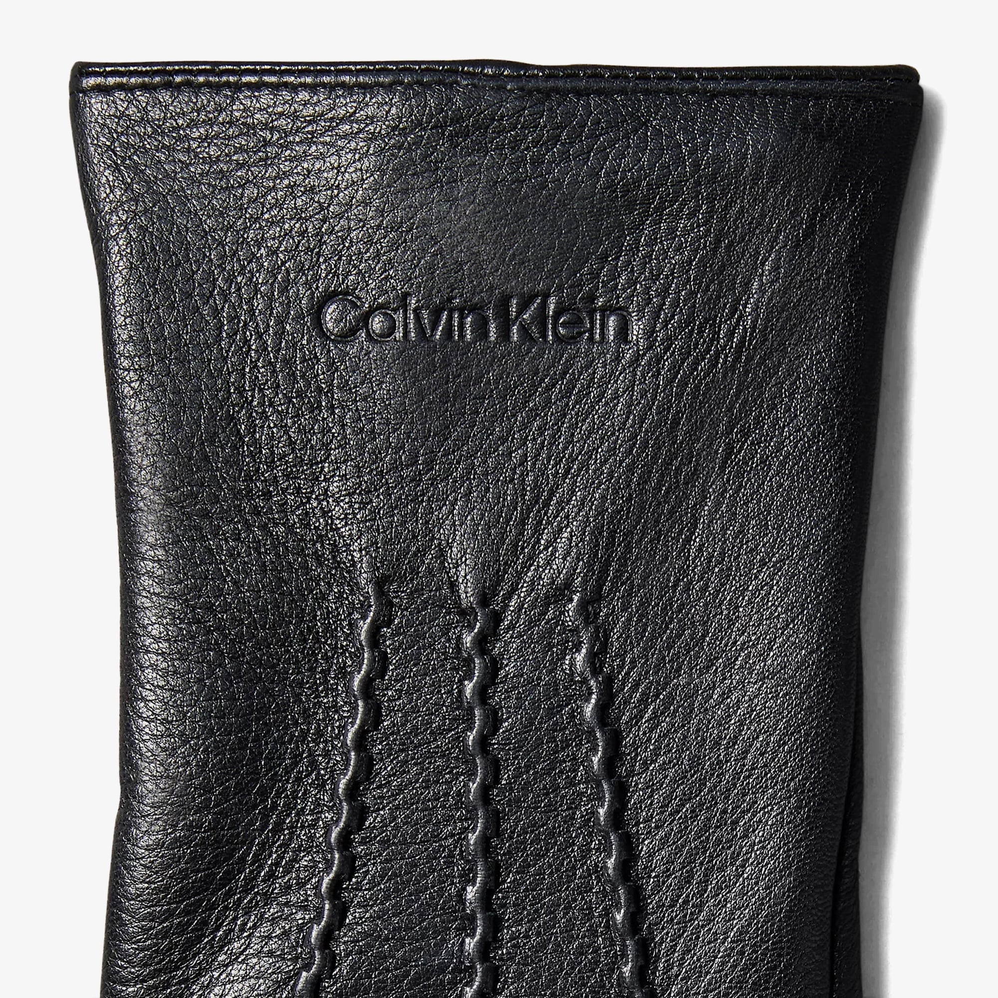 Calvin Klein Classic Pebble Erkek Siyah Eldiven