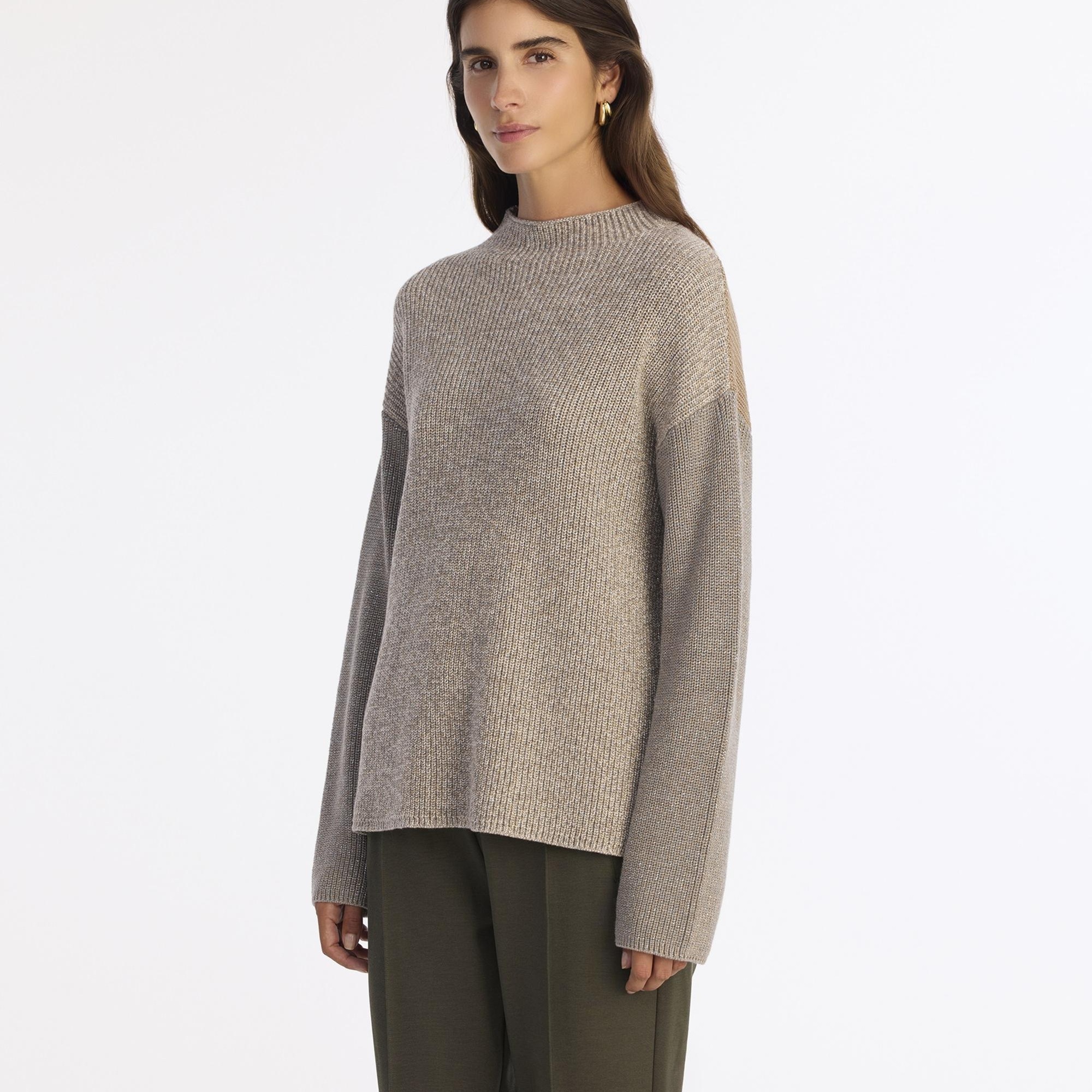 YARGICI Geniş Yarım Balıkçı Yaka Uzun Kol Kazak