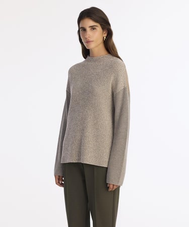  YARGICI Geniş Yarım Balıkçı Yaka Uzun Kol Kazak