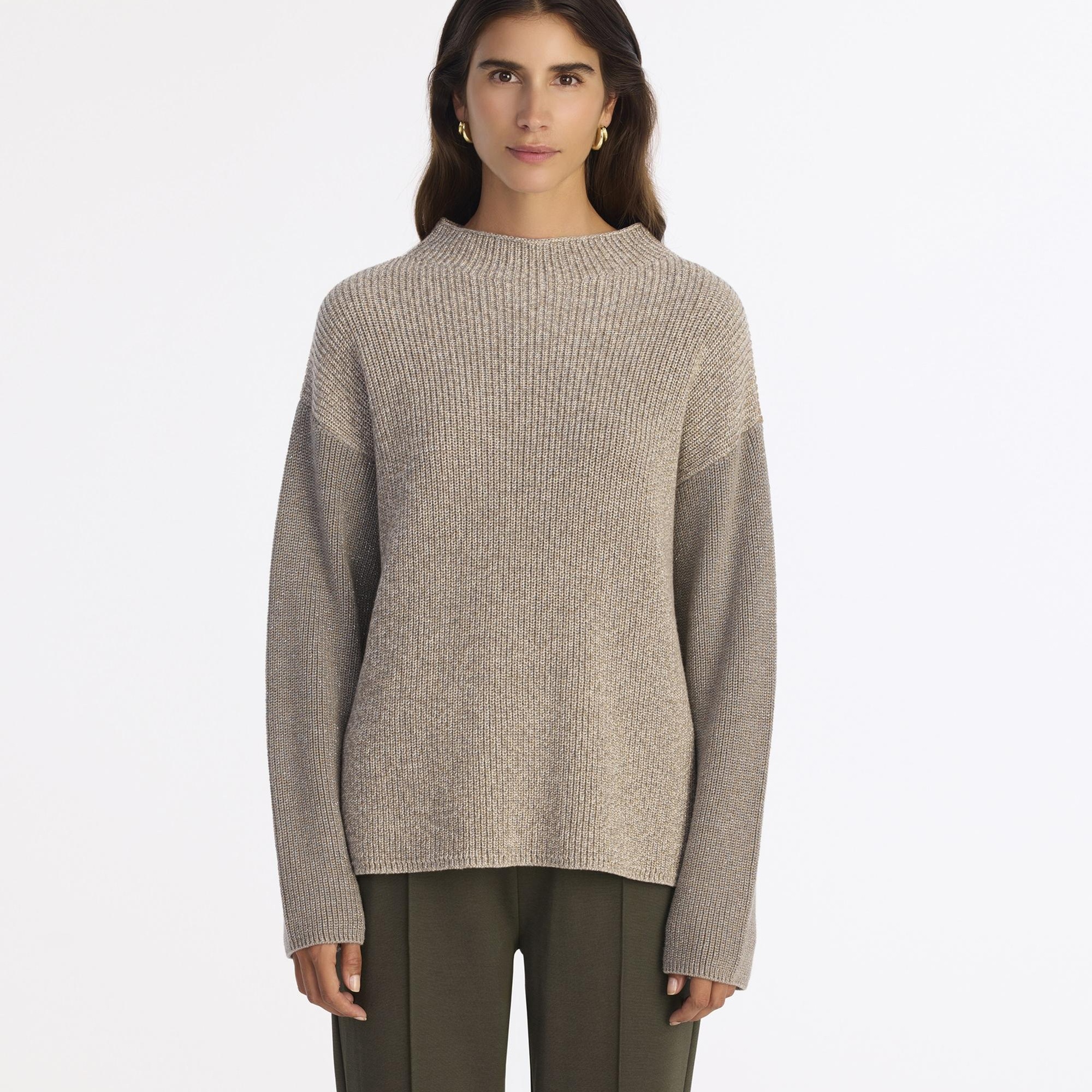 YARGICI Geniş Yarım Balıkçı Yaka Uzun Kol Kazak