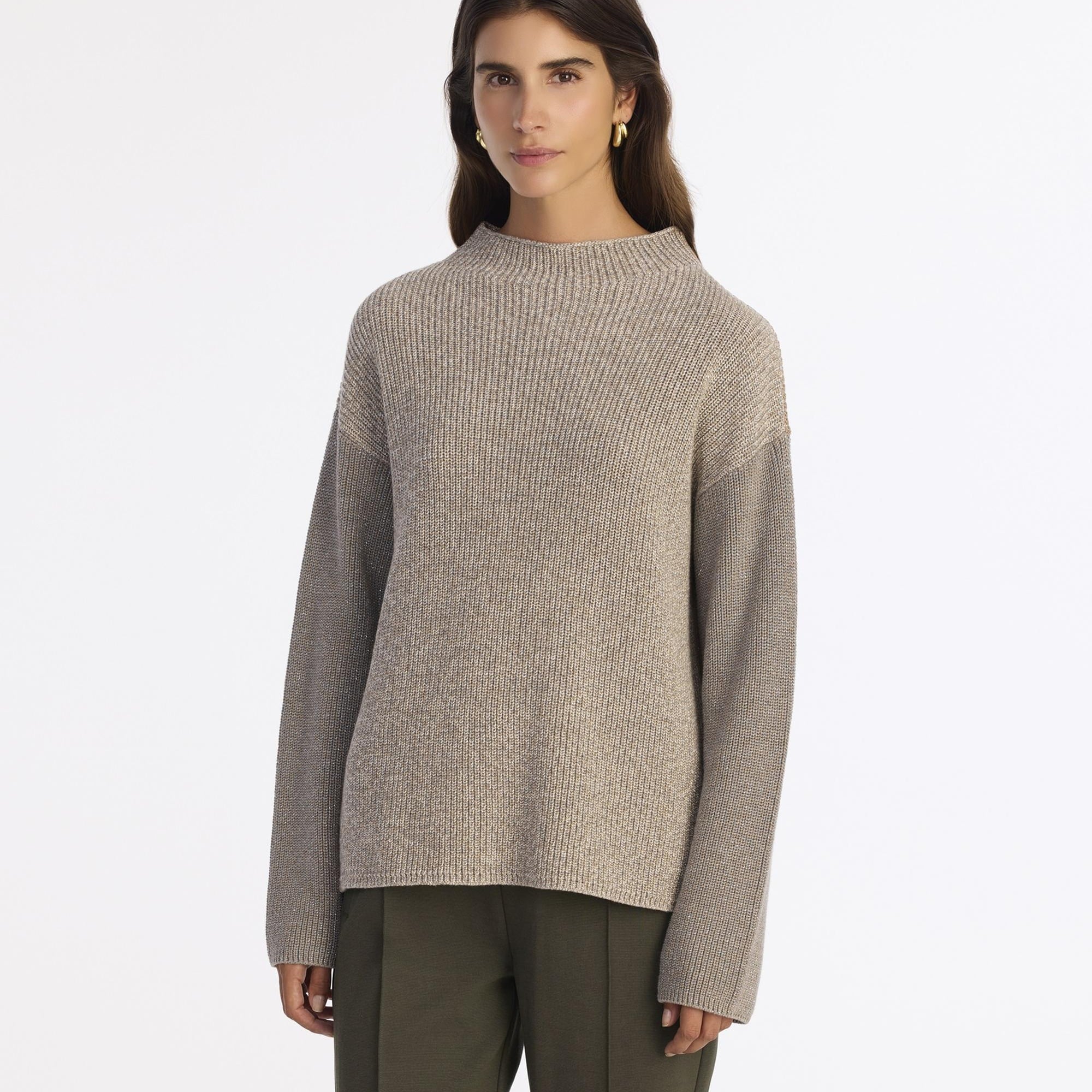 YARGICI Geniş Yarım Balıkçı Yaka Uzun Kol Kazak