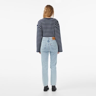  Levi's 724 High Rise Straight Kadın Mavi Jean