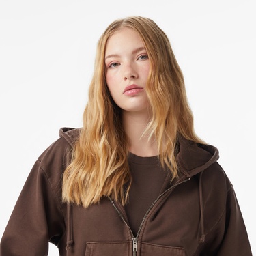  Levi'S Heritage Full Zip Kadın Kahverengi Sweatshirt