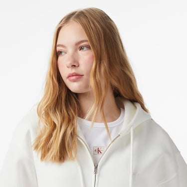  Levi'S Everyday Zip Swizzle Kadın Beyaz Sweatshirt