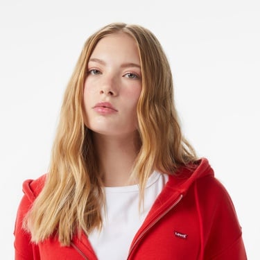  Levi'S Everyday Zip Kadın Kırmızı Sweatshirt