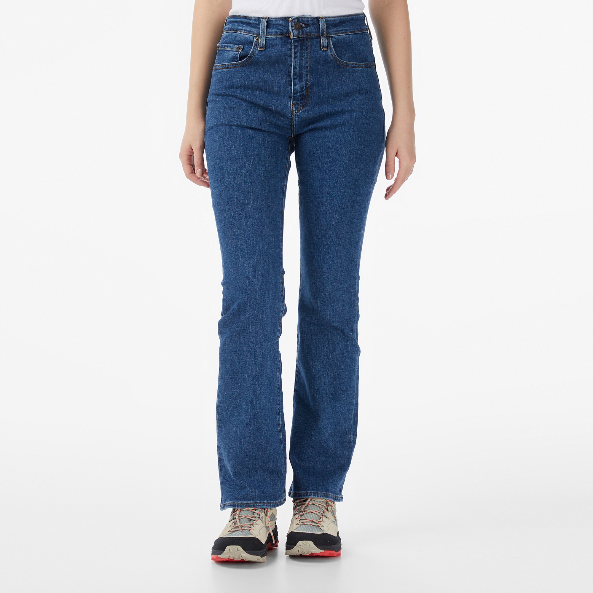Levi's 725 High Rise Bootcut Triangle Exploration Kadın Mavi Jean