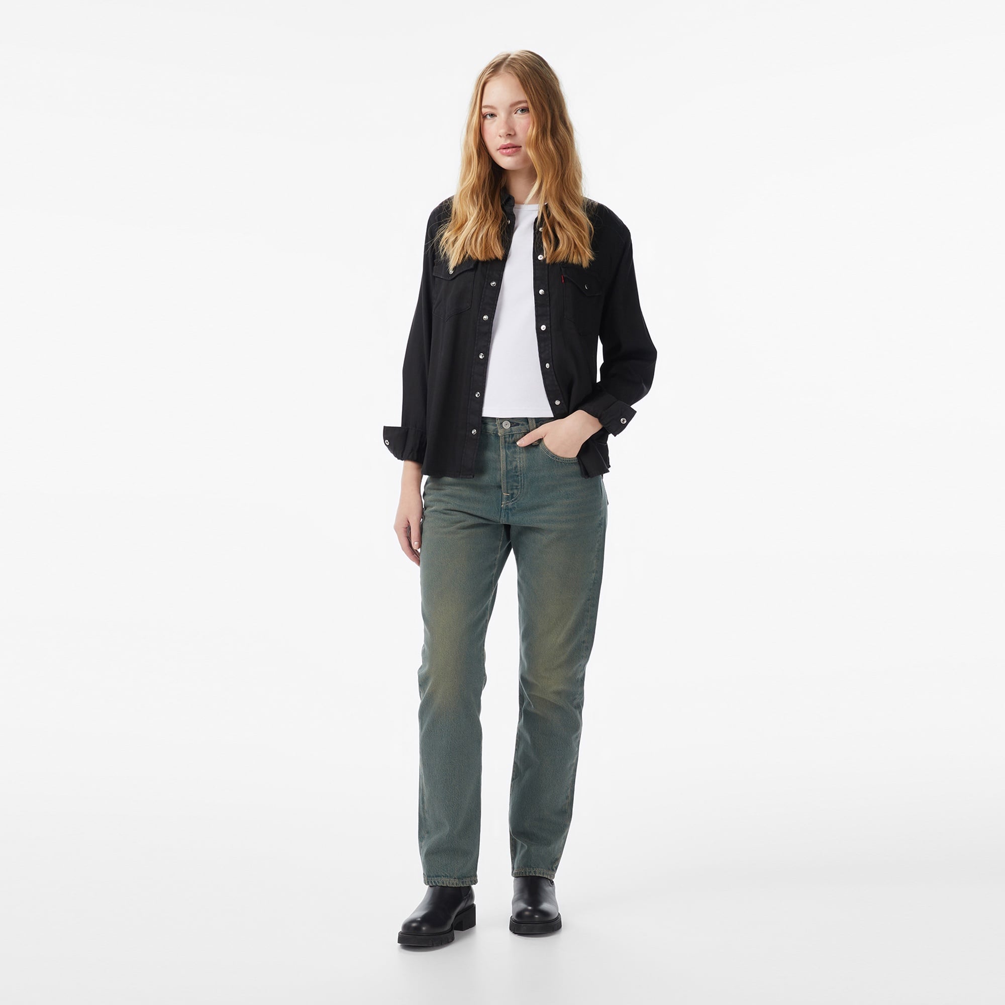 Levi's 501 Original Local Verdant Ventures Kadın Koyu Mavi Jean