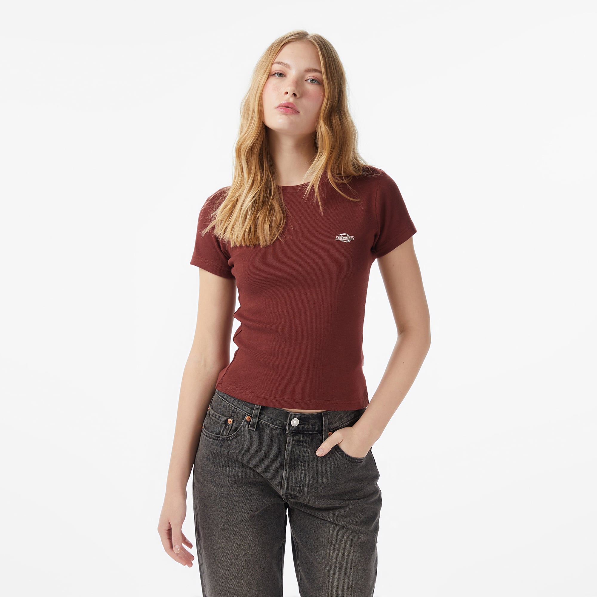  Dickies Gladeville Kadın Kahverengi T-Shirt