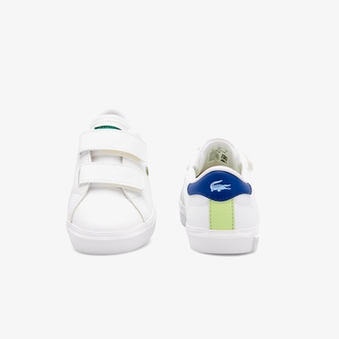  Lacoste Powercourt Çocuk Beyaz Sneaker