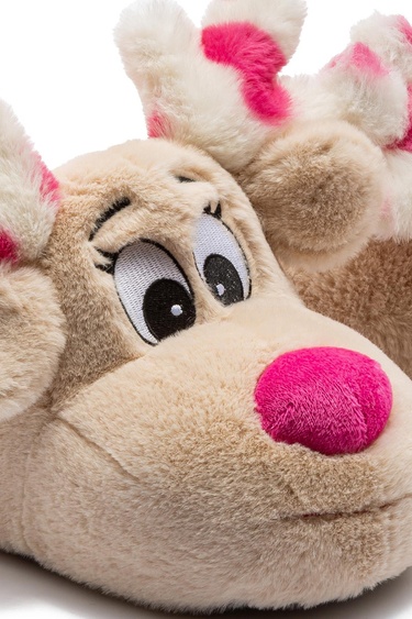  Aşk Kadın Hayvanlı Panduf Bej 36/41