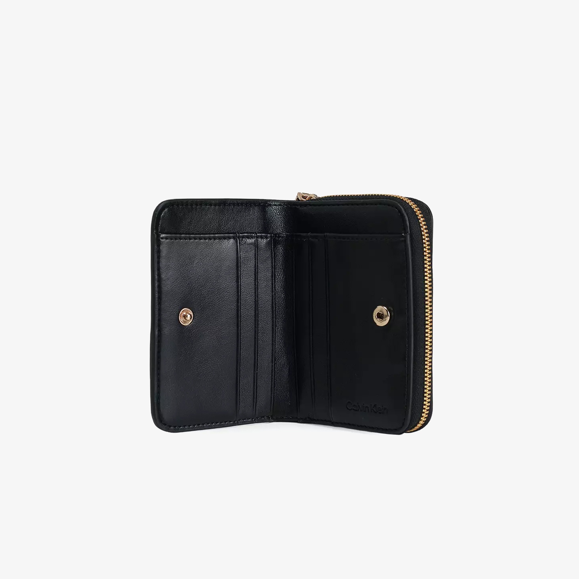 Calvin Klein Croc Medium Flap Zip Around Kadın Siyah Cüzdan