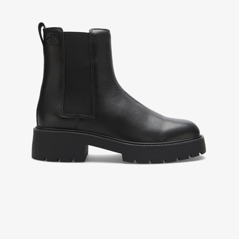  Calvin Klein Chunky Cheea Leather Kadın Siyah Bot