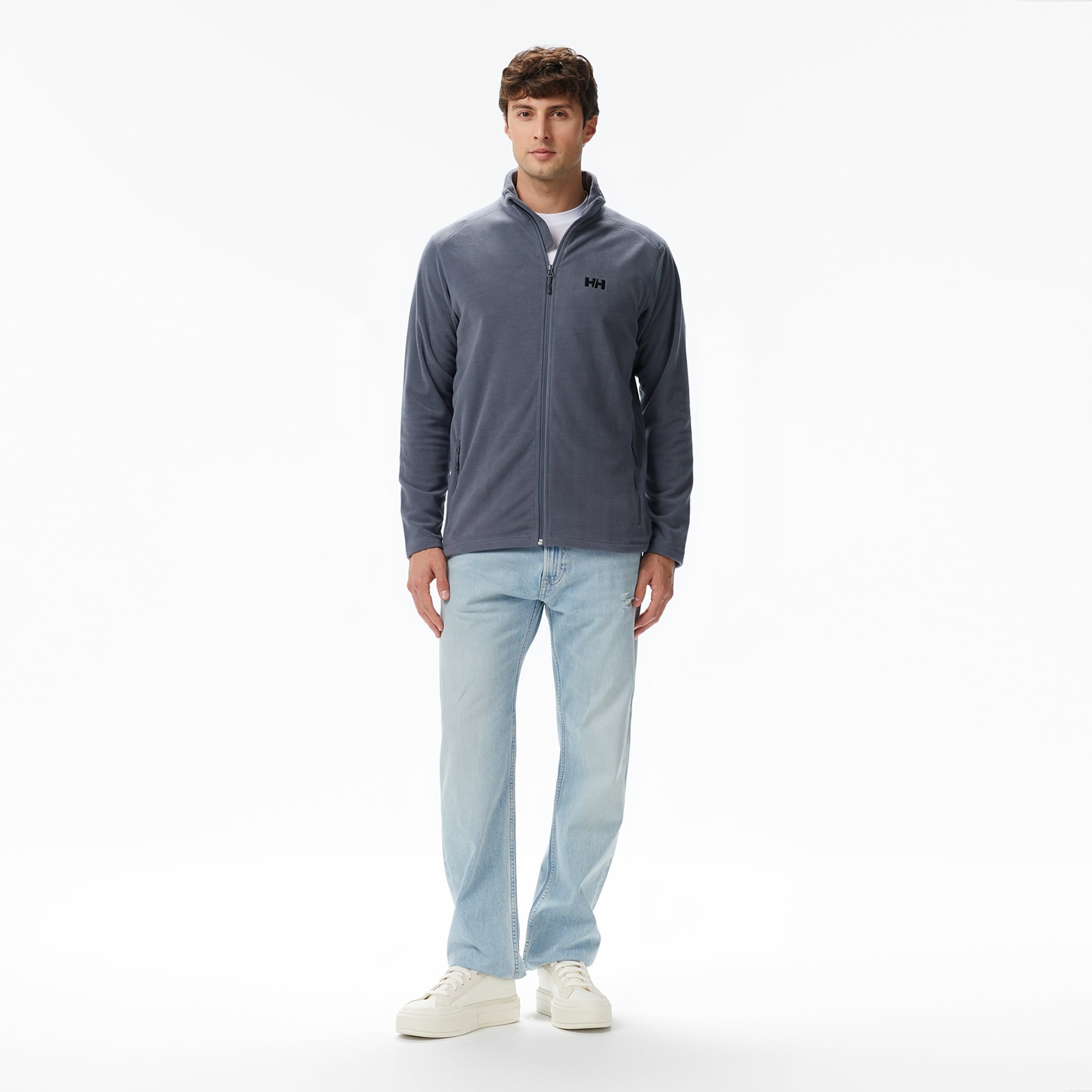 Helly Hansen Fullzip Polar Erkek Gri Ceket