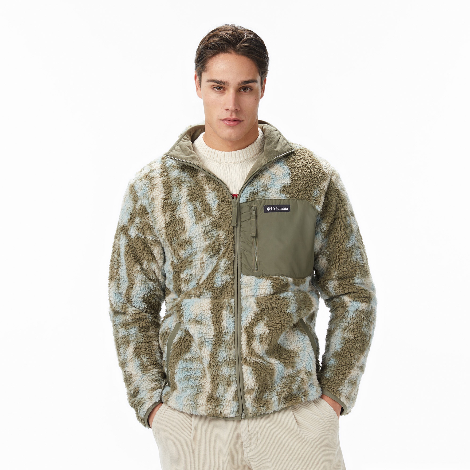 Columbia Winter Pass Reversible Fleece Erkek Yeşil Polar Ceket