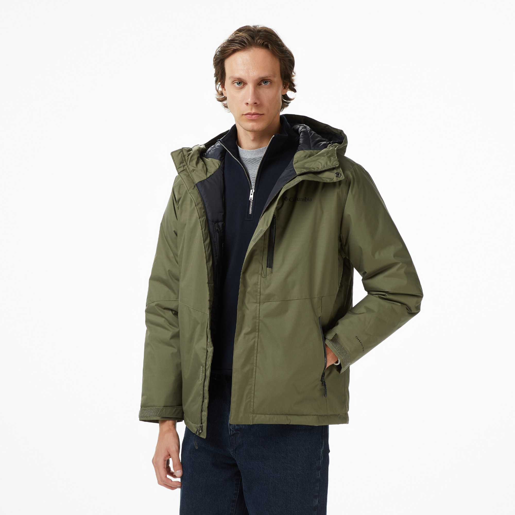 Columbia Oak Harbor II Insulated Erkek Yeşil Mont