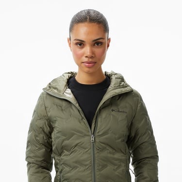  Columbia Delta Ridge II Down Hooded Kadın Yeşil Mont