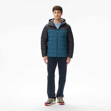  Columbia Grand Trek III Down Hooded Erkek Mavi Mont