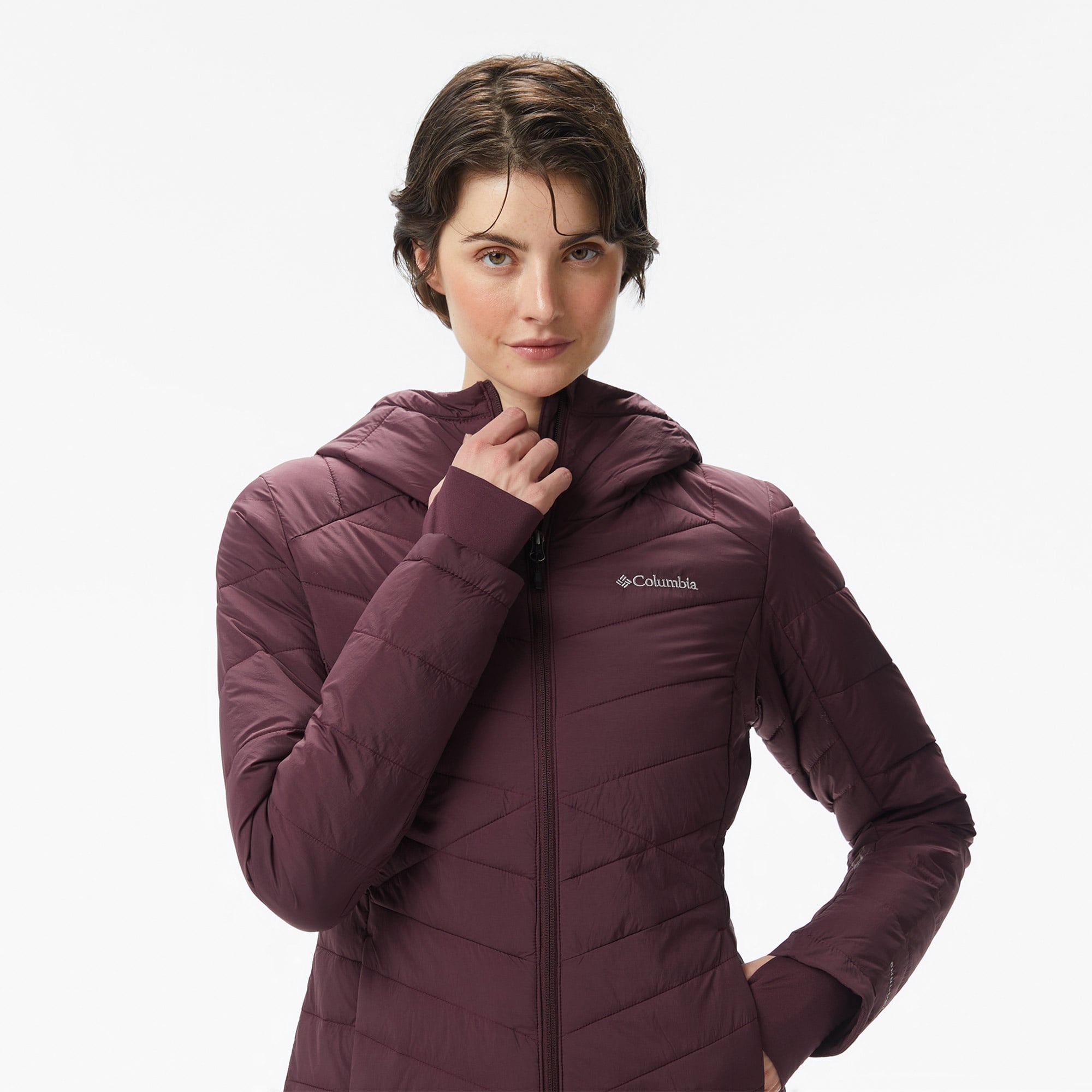 Columbia Joy Peak II Hooded Kadın Bordo Mont