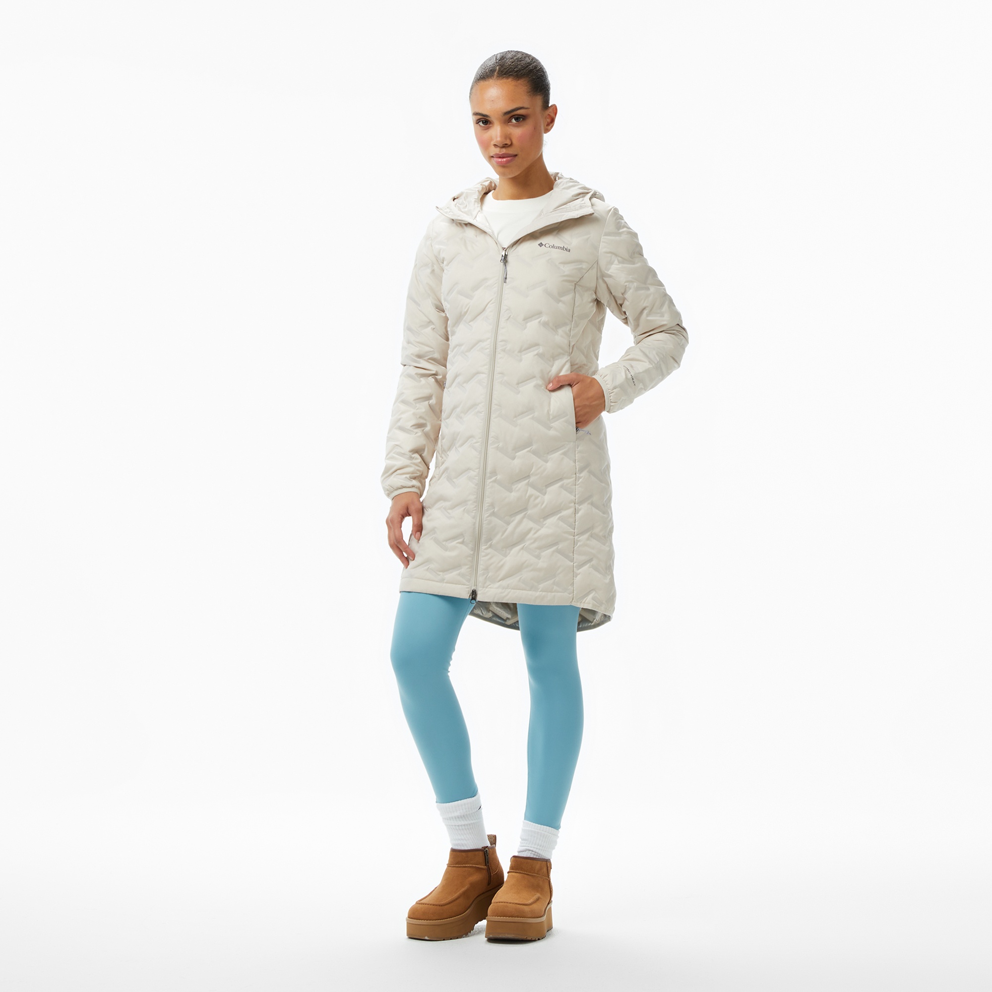 Columbia Delta Ridge II Long Down Kadın Bej Mont