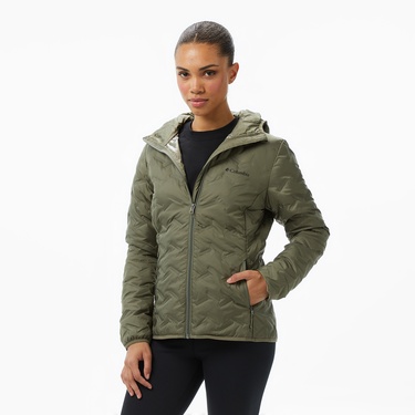  Columbia Delta Ridge II Down Hooded Kadın Yeşil Mont