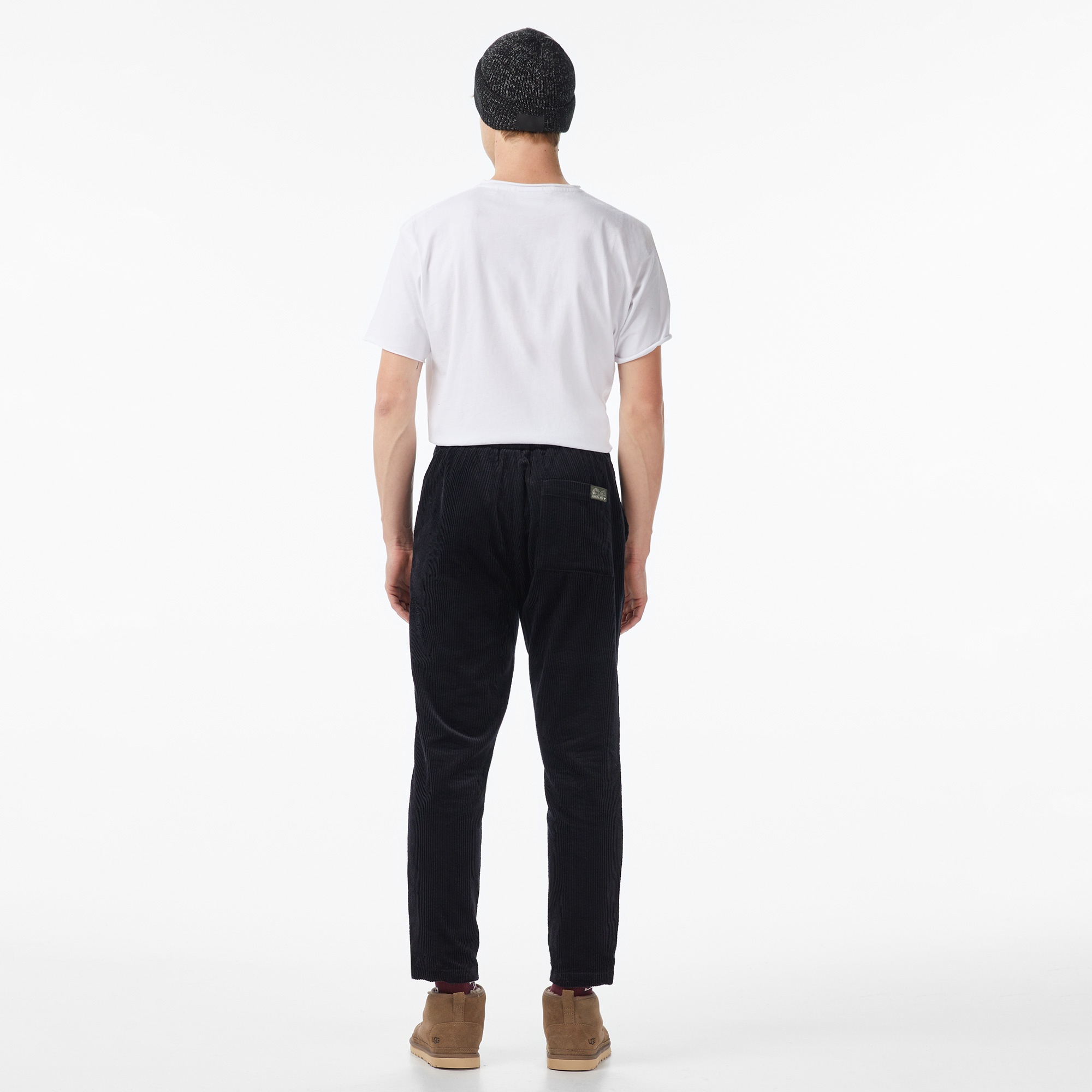 Scotch&Soda Fave Cotton Corduroy Loose Tapered Erkek Gri Pantolon