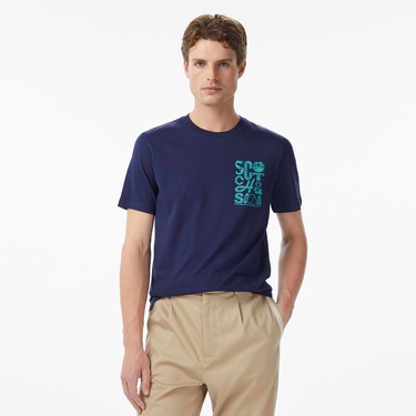  Scotch&Soda Regular Fit Left Chest Logo Erkek Lacivert T-Shirt