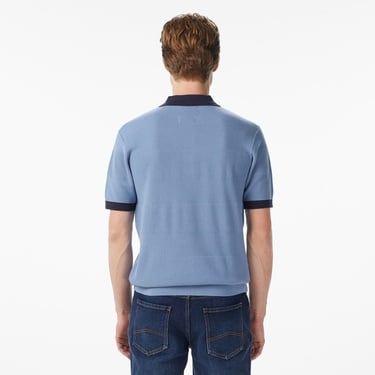  Scotch&Soda Knitted Tone On Tone Striped Regular Fit Erkek Lacivert Polo