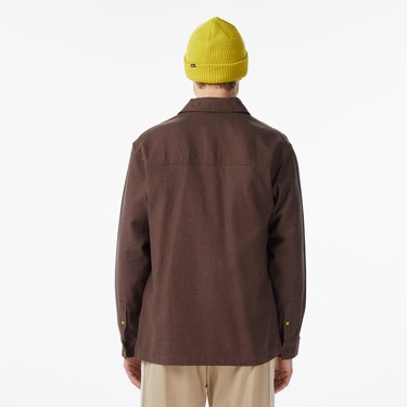  Scotch&Soda Melange Relaxed-Fit Erkek Kahverengi Gömlek