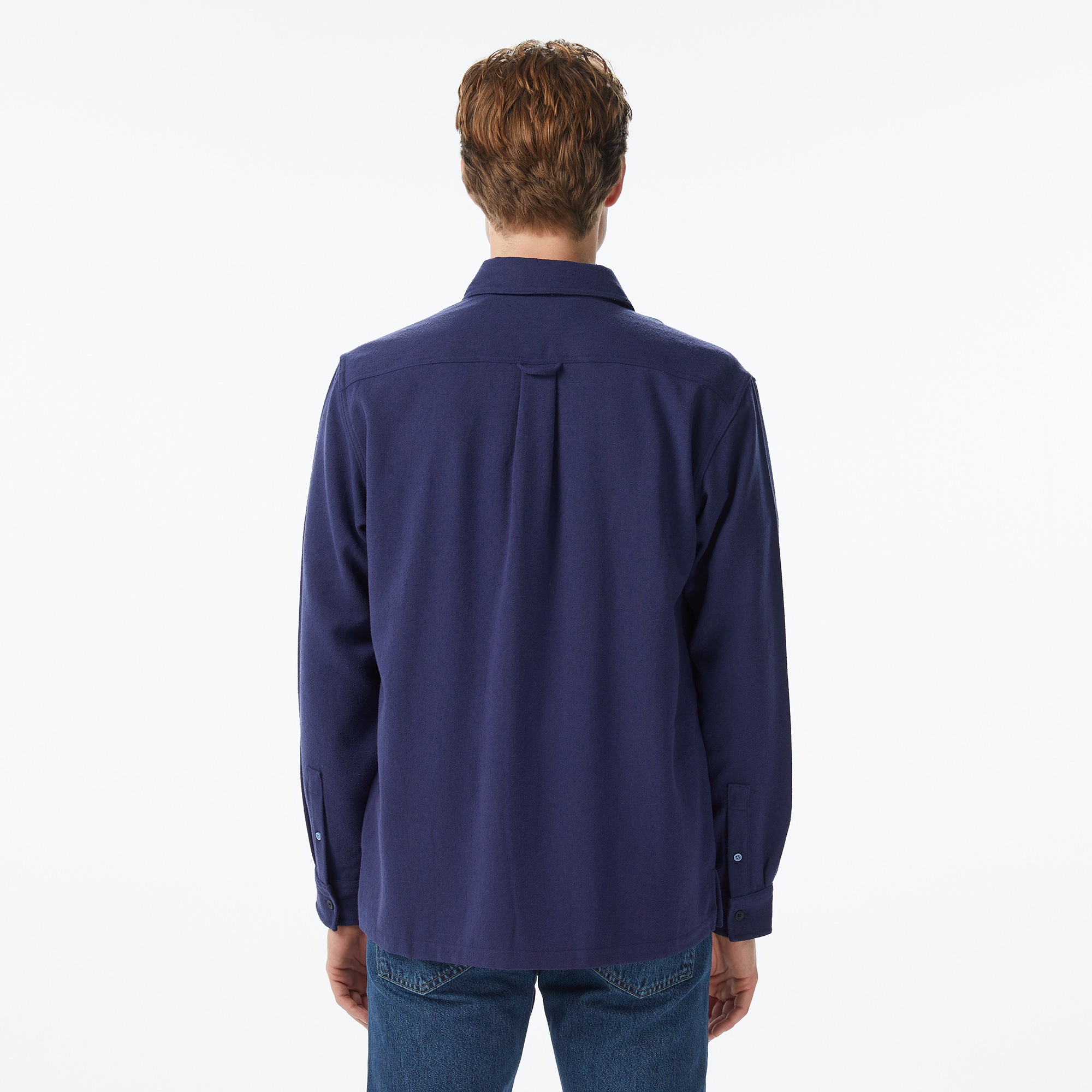 Scotch&Soda Textured Relaxed-Fit Erkek Lacivert Gömlek