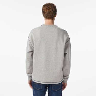  Scotch&Soda Loose Fit Label Erkek Gri Sweatshirt