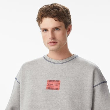  Scotch&Soda Loose Fit Label Erkek Gri Sweatshirt