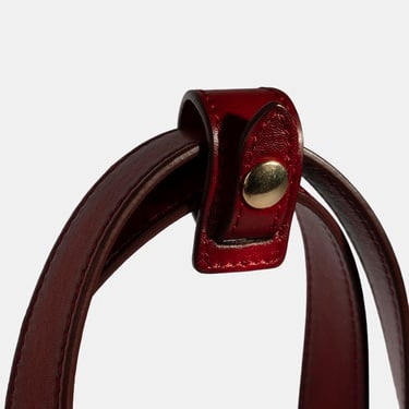  DESA Kadın Kırmızı Monogram Logolu Deri Omuz Çantası