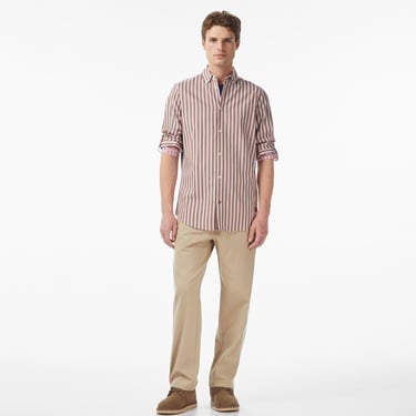  Scotch&Soda Yarn-Dyed Stripe Erkek Kahverengi Gömlek