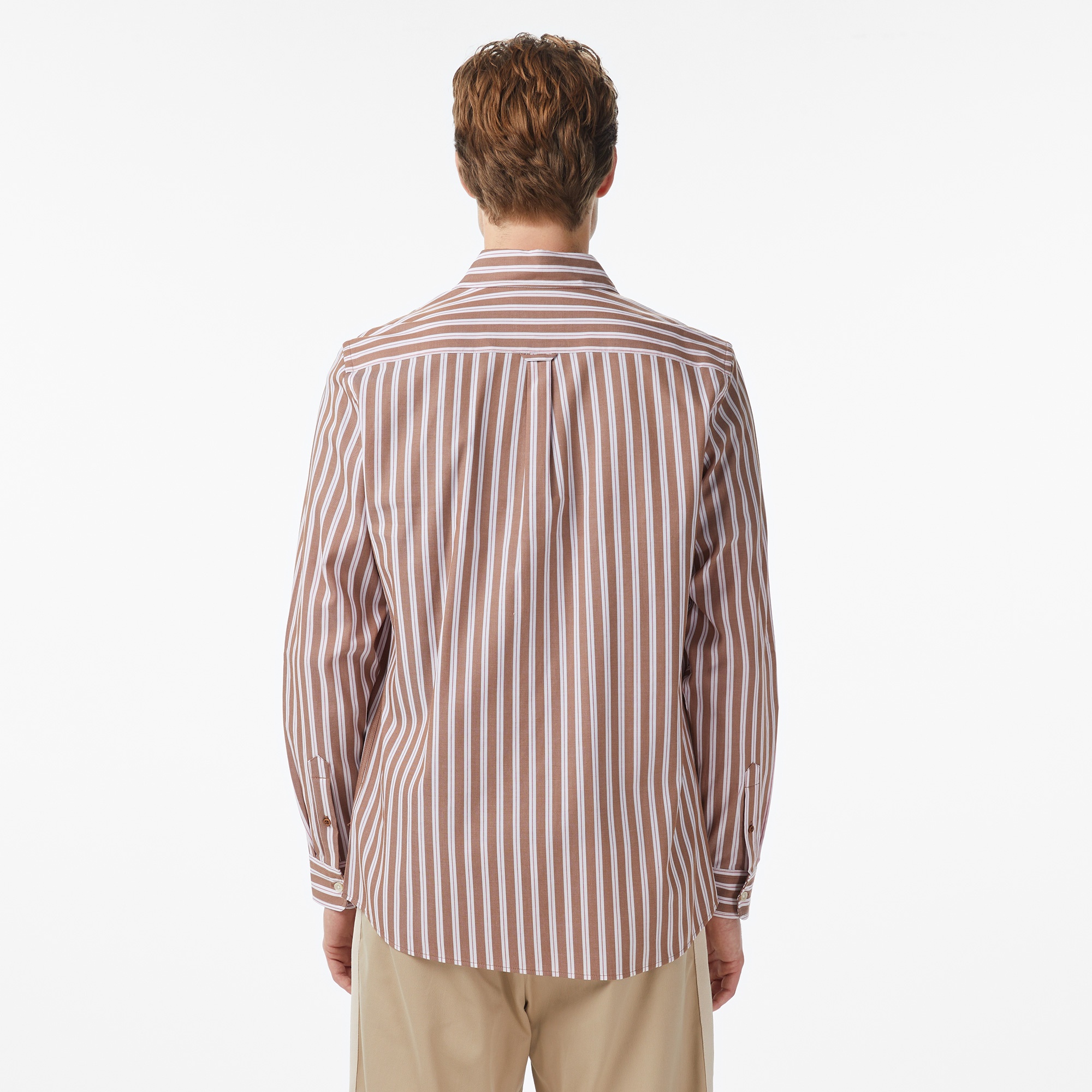 Scotch&Soda Yarn-Dyed Stripe Erkek Kahverengi Gömlek