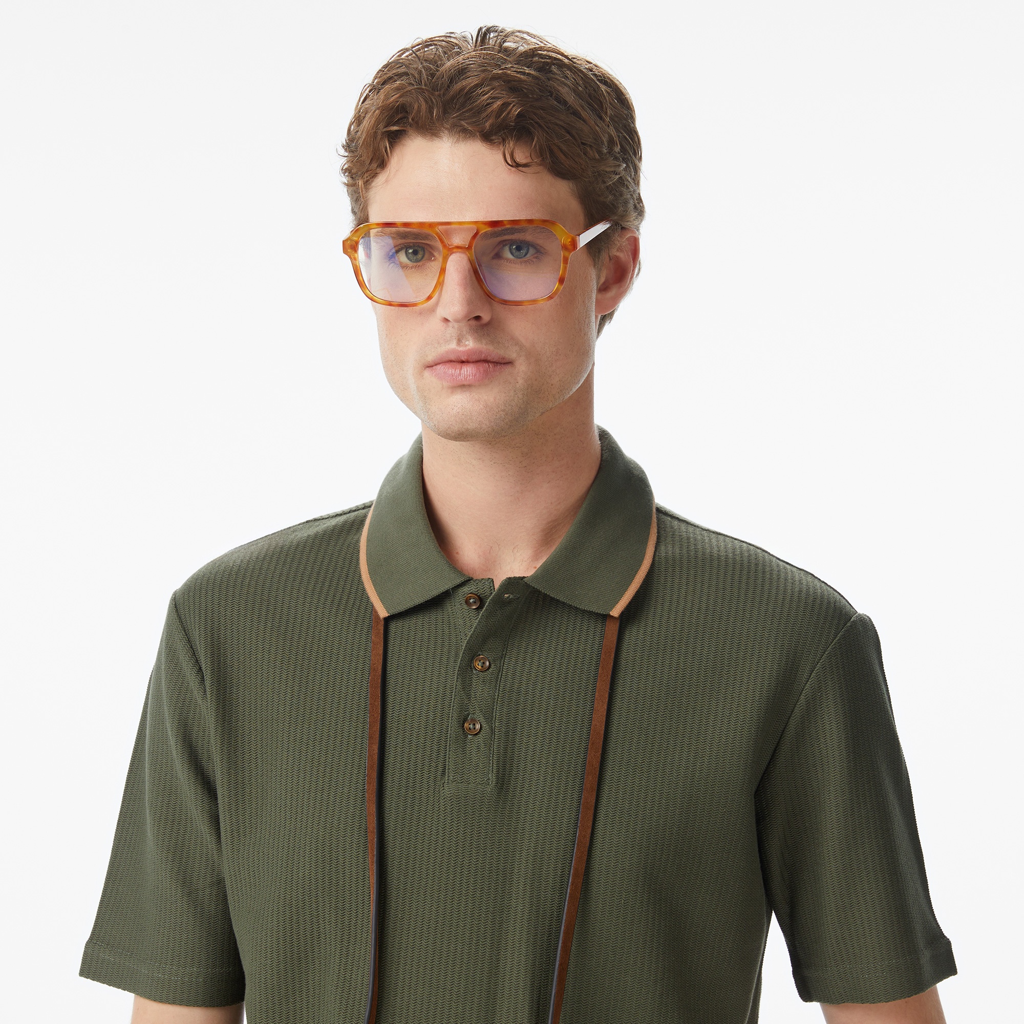 Scotch&Soda Structured Relaxed Fit Erkek Yeşil Polo