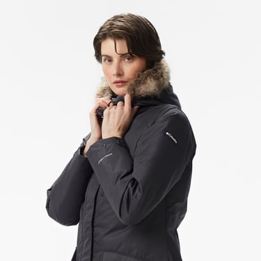  Columbia Suttle Mountain Long Insulated Kadın Siyah Mont