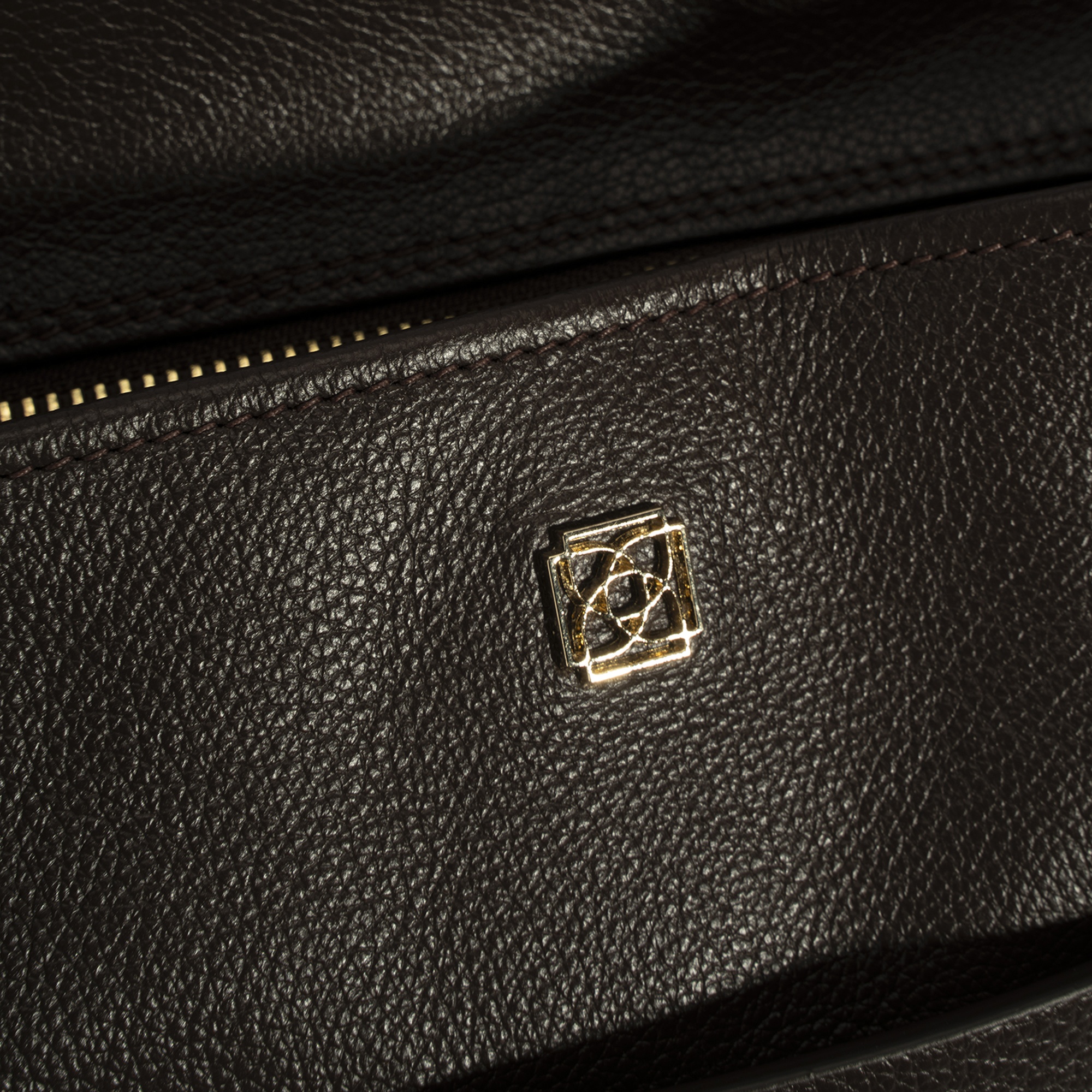 Kadın Kahve Cüzdan Aksesuarlı Deri Omuz Çantası