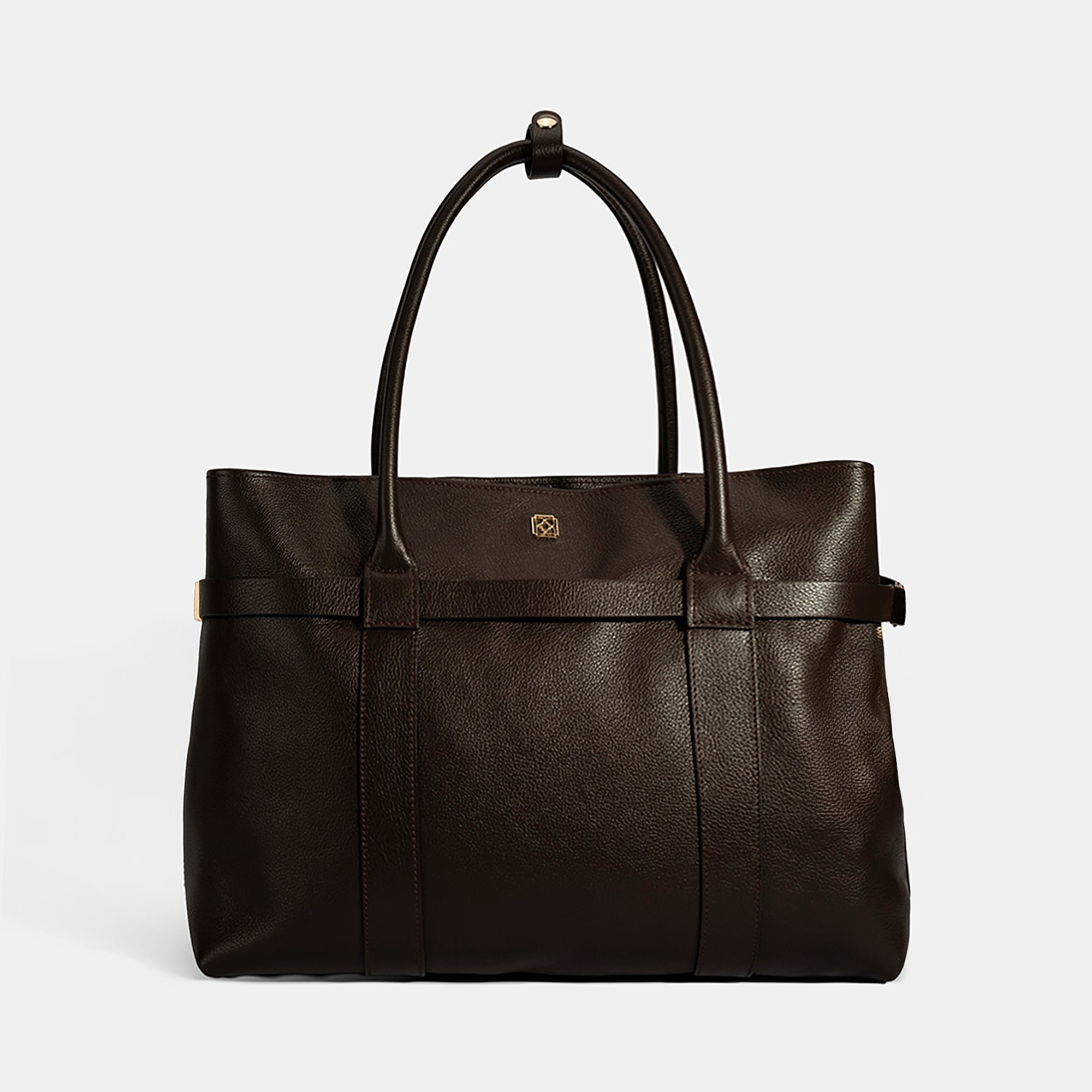 Kadın Kahve Cüzdan Aksesuarlı Deri Omuz Çantası