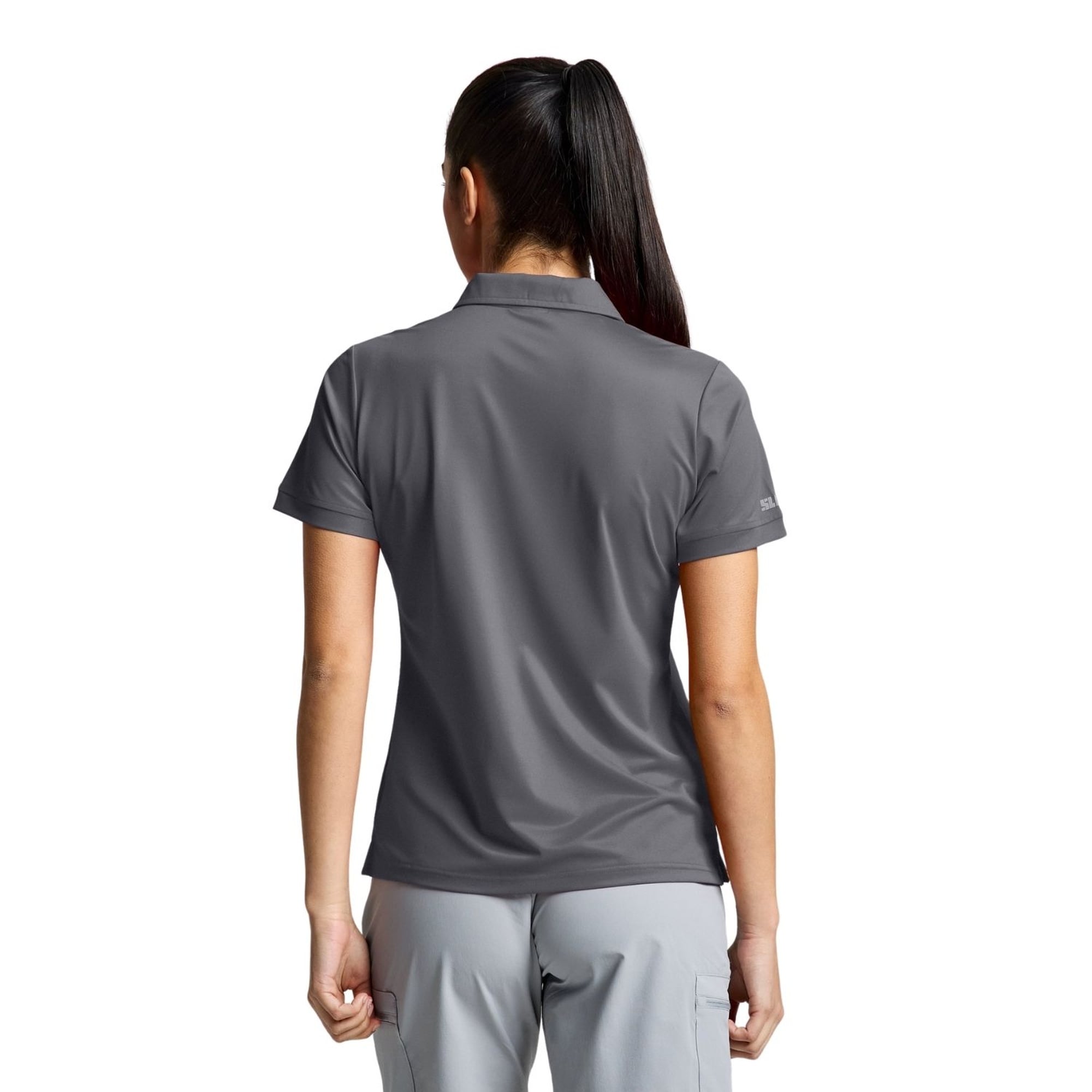 Slam Ws Tech Pique Polo Kadın Gri Tişört