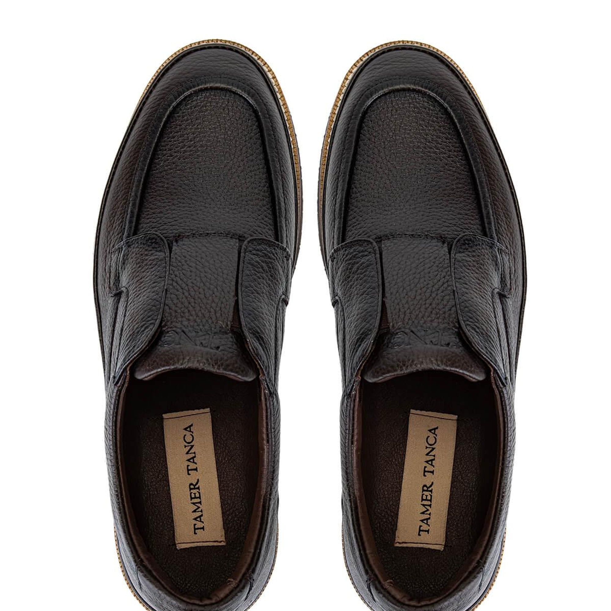 Tamer Tanca Erkek Hakiki Deri Kahverengi Casual Ayakkabı