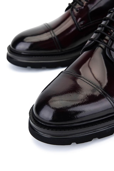  Tamer Tanca Erkek Hakiki Deri Bordo Klasik Ayakkabı